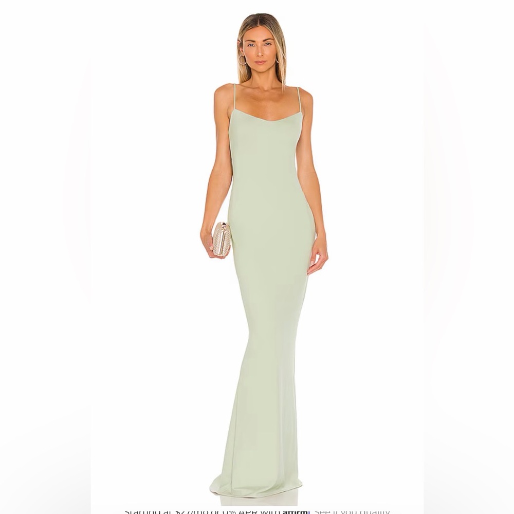 Katie May Strapless Light Green Dress